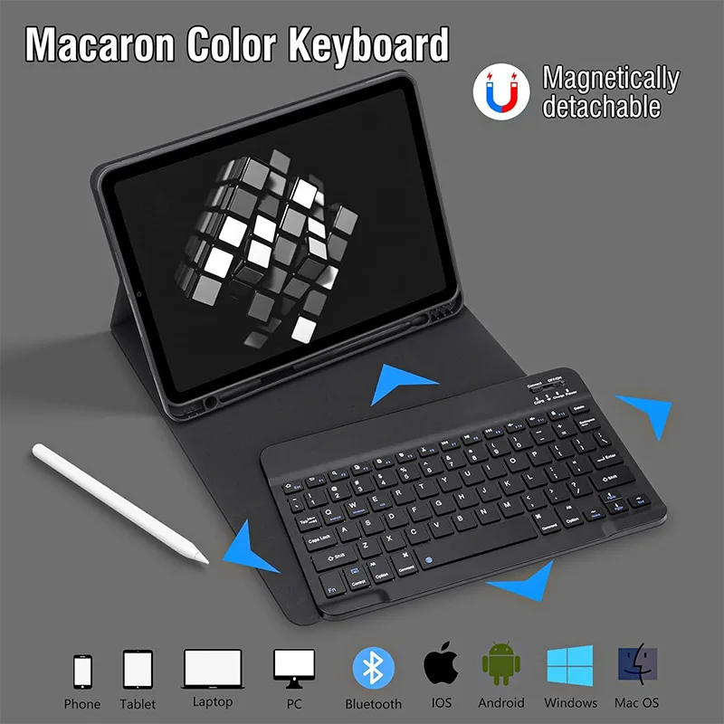 Premium Tablet Keyboard Case with Pencil Holder