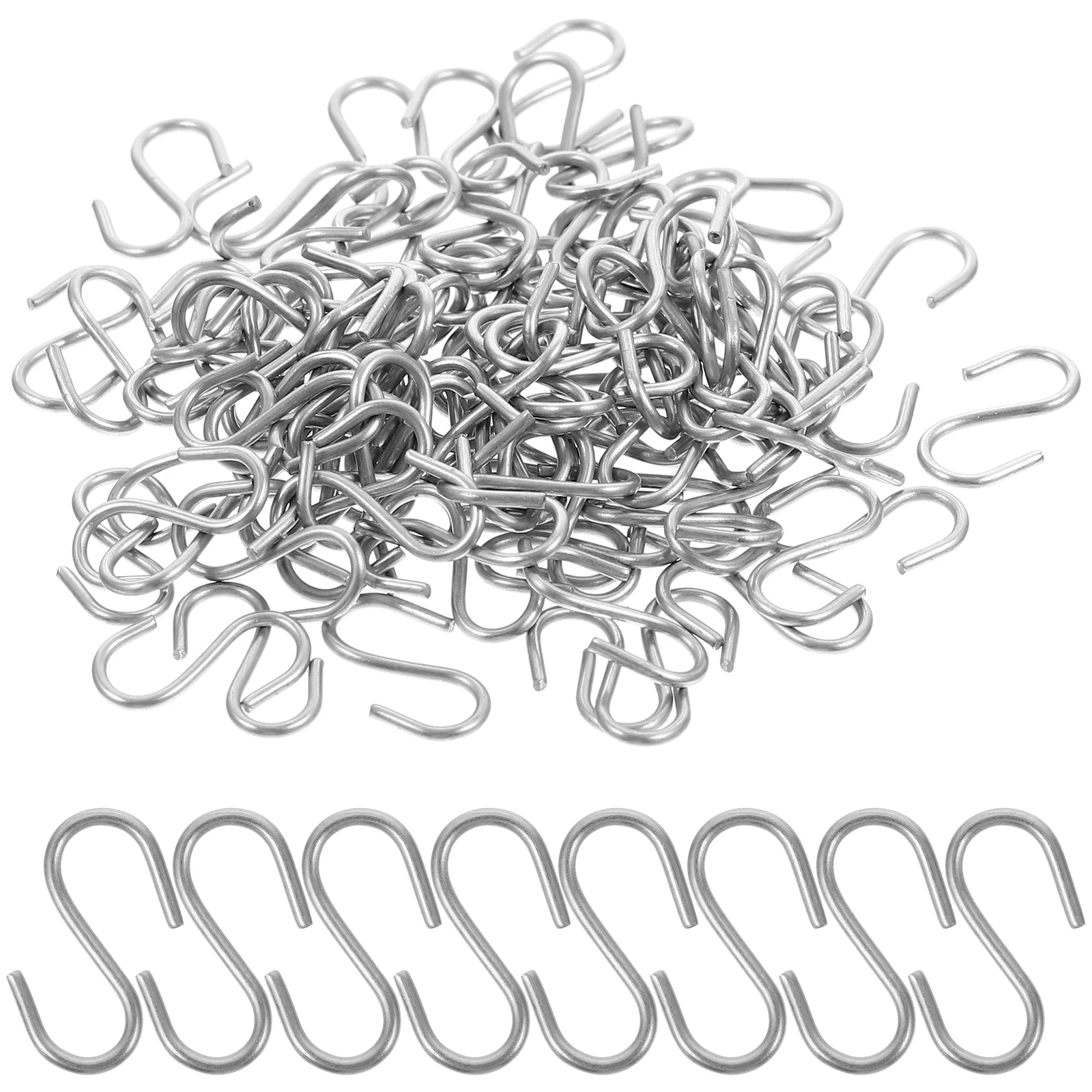 

100 Pcs Hook Plant Macrame Hanger Wardrobe Hanging Organizer Clothes Rack Small Hooks Home Coat