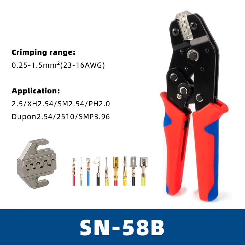 SN58B/2549/2546/02C/-6/06WF Crimping Pliers Kit Dupont Jst Crimper Pliers Electrical Clamp Tools
