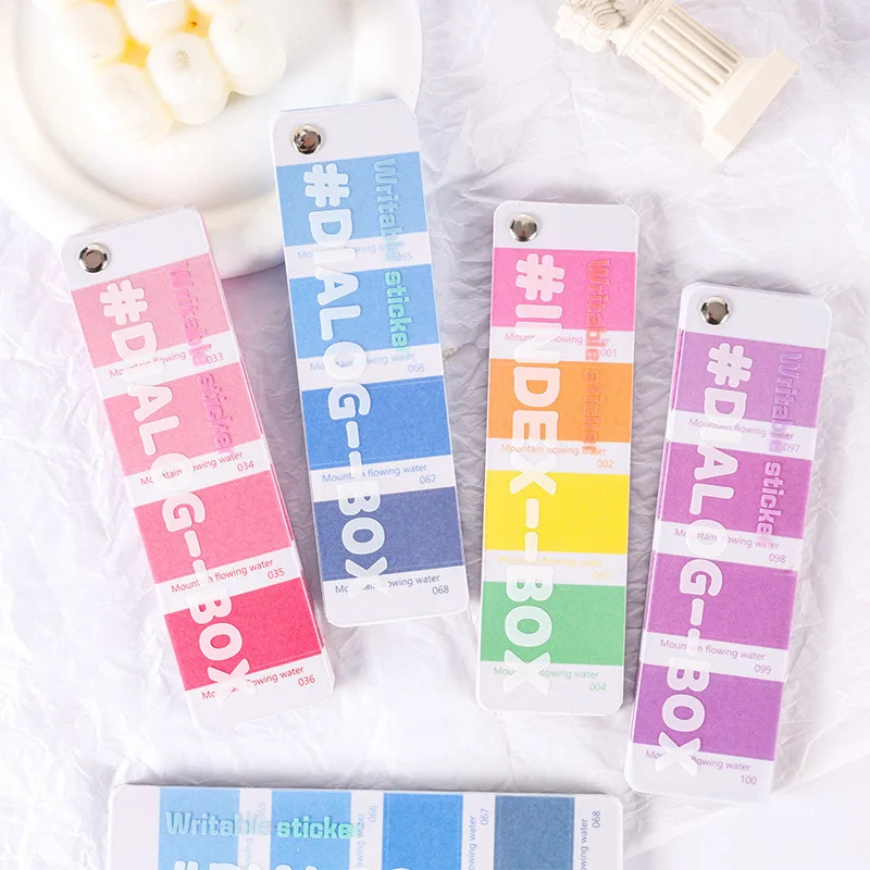 96 PCS Transparent Sticky Notes Self-Adhesive Bookmarks and Clear Tab Stickers - Kawaii Stationery Collection