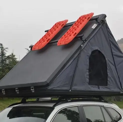 Aluminium Triangle Shell Camping SUV Car RoofTop Tent Hard Shell Cover Car Roof Tent new suv top car roof tent hard shell automatic hydraulic support camping tent travel sleeping roof top tent