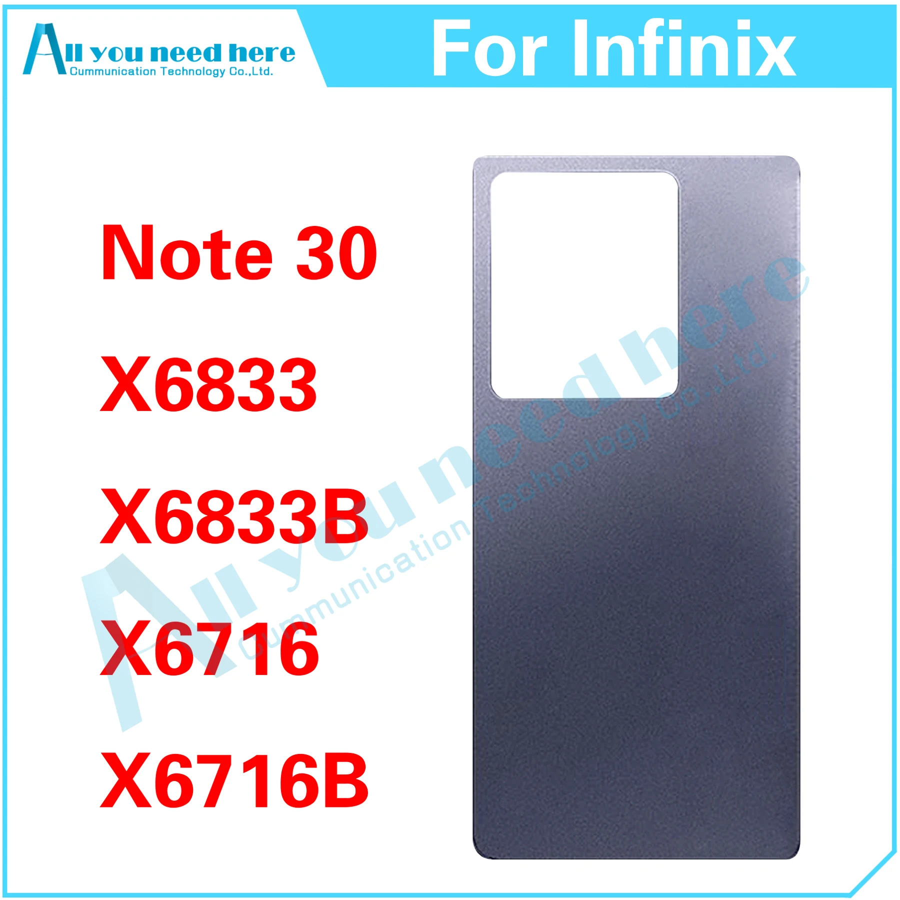 

10 шт. для Infinix Note 30 X6833 X6833B X6716 X6716B Note30 задняя зеркальная аккумуляторная задняя крышка