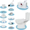 Toilet UpflushToilet for Basement Toilet System Upflush Toilet With Powerful Quiet Macerator Pump with 4 Water Inltes 2