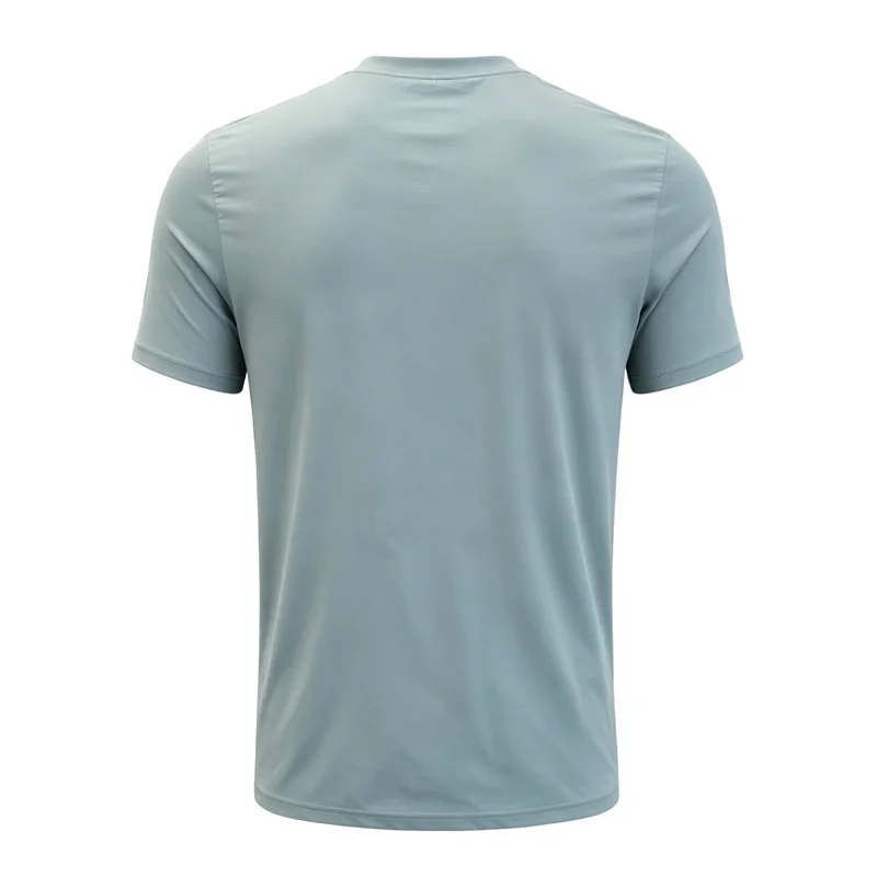 2025 Men's Ice Silk Quick Dry T Shirt High Elastic Breathable Fitness Running Short Sleeve Summer Workout Casual fitted tops 4