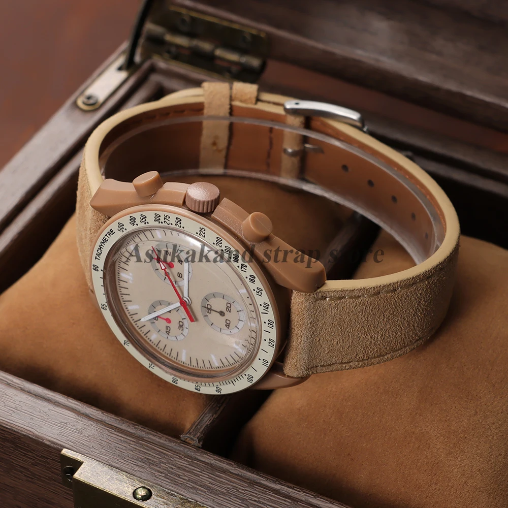 Vintage Suede Leather Cowhide Watch Strap - Versatile Sport Bracelet