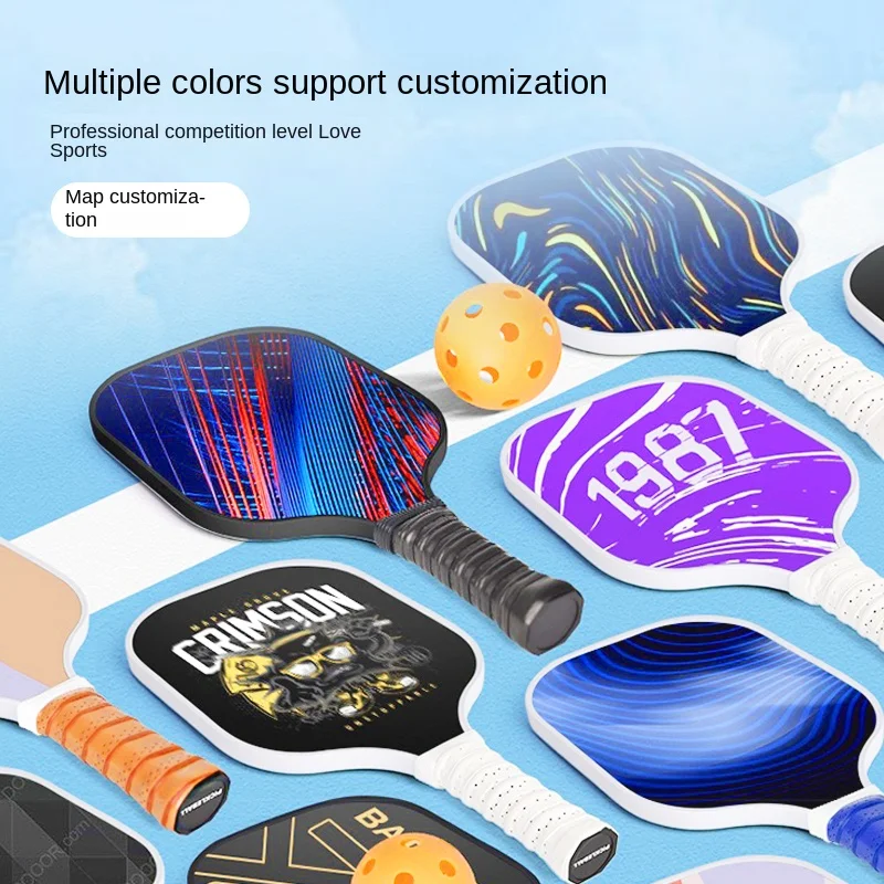 DIY customization Pickleball Paddle Carbon fiber surface glass fiber black white to figure Please contact customer