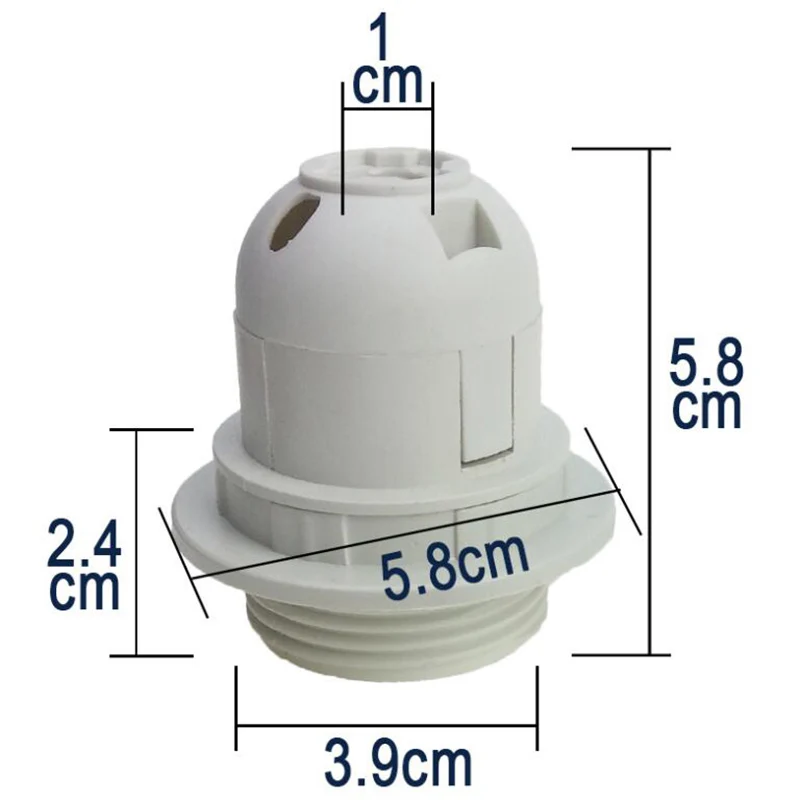 E27 Light Bulb Lamp Holder Base Converter Socket Lampshade Electric Splitter Screw Black White for Home Led Bulb Lighting lamp holder lamp bulb holder lamp base lamp socket adapter