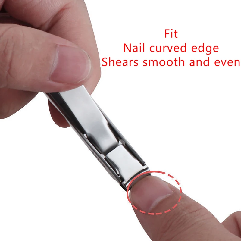 1 Stück Ultra-Dünner Nagelknipser Zusammenklappbarer Tragbarer Reise-Fingernagel-Schlüsselanhänger Nagelschere Edelstahl Maniküre-Werkzeug – Detail 4
