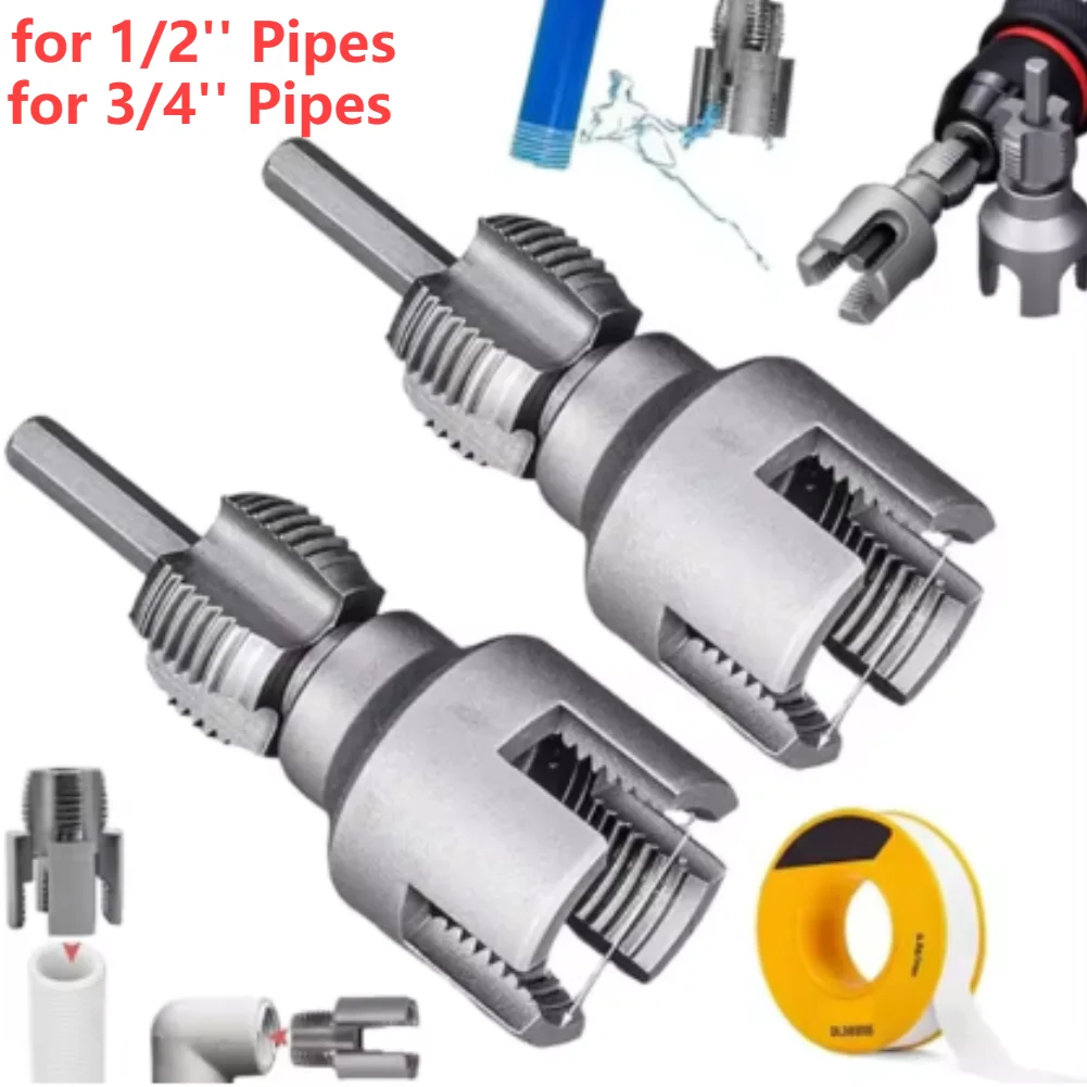Universal Internal External Pipe Threading Tool Compact Durable Hand Tool for Fast Pipe Fittings