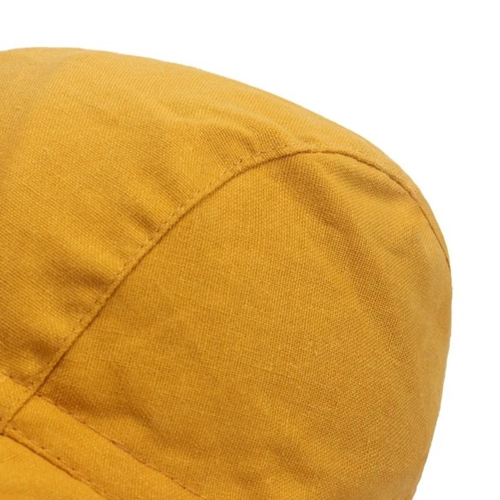 면 소재  태양 모자 큰 챙 UV 차단 어린이 버킷햇 단색 통기성 아동 파나마 모자 여름 시즌