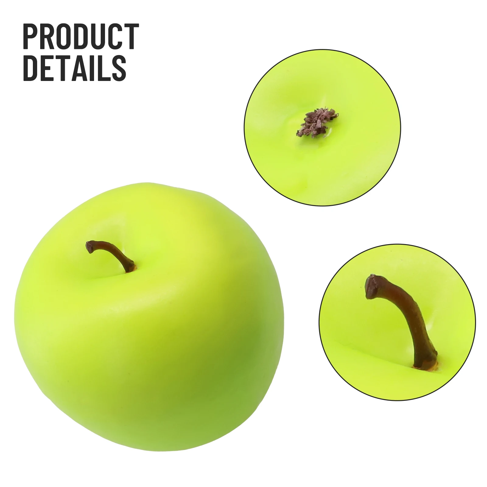 Artificial Apples Simulation Fruit Home Shop Party Lifelike Kitchen Fake Display Food Home Party Decoration 1pc