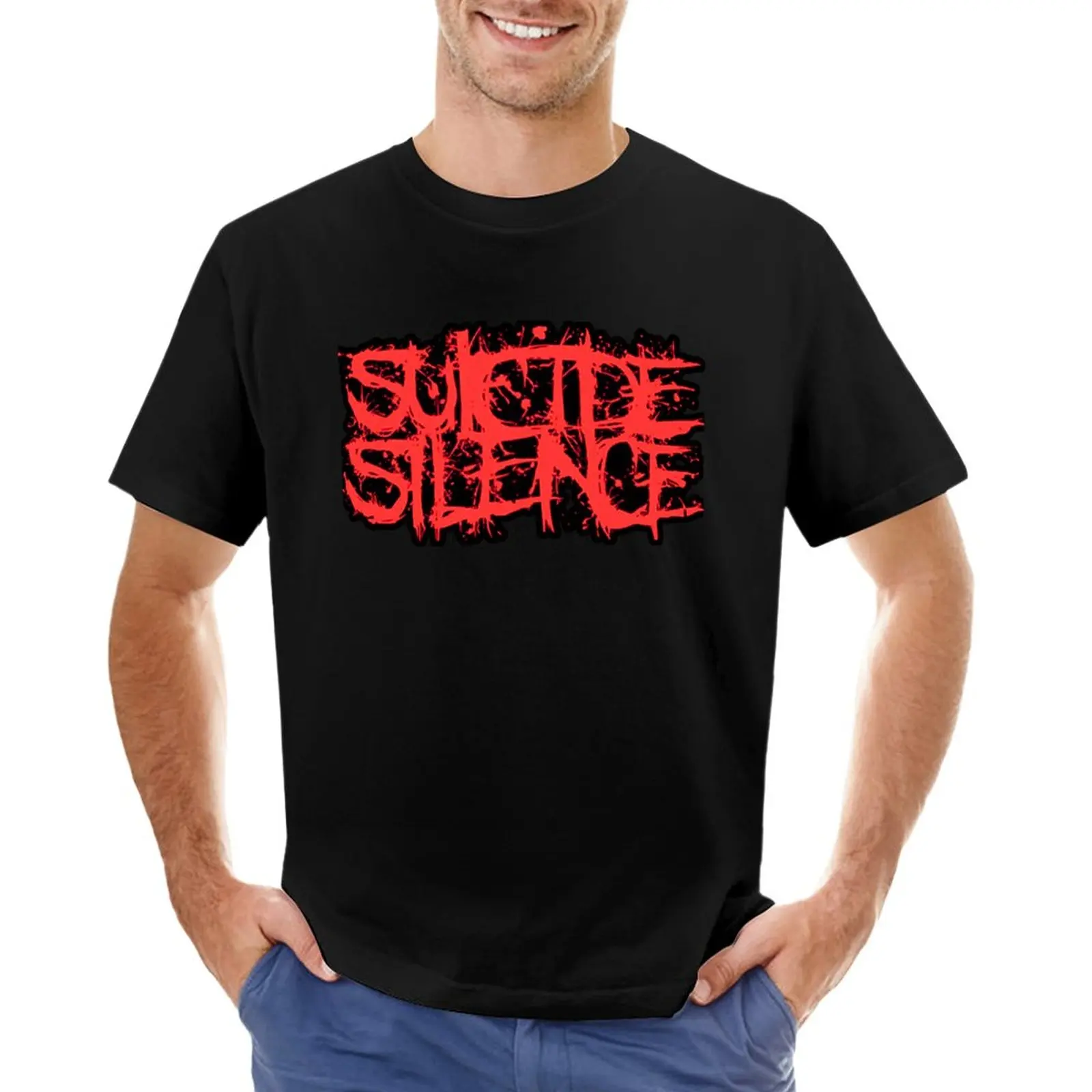 

SUICIDA SILENCE MUSIC ARTWOK T-Shirt funnys customs design your own graphics Men's clothing
