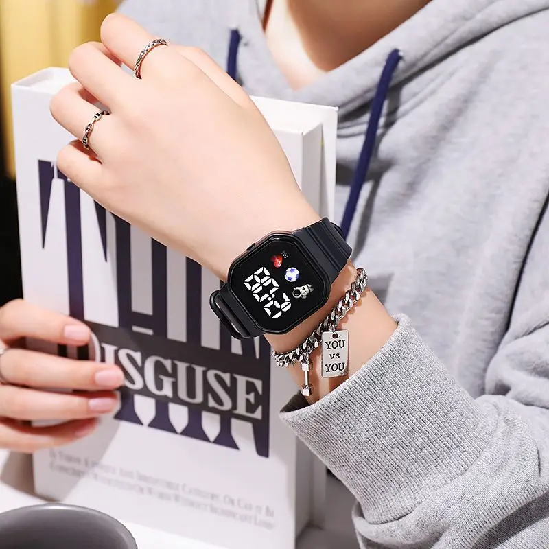 Sports Watch For Women And Men LED Electronic Digital Watch Fashion Casual Simple Silicone Female Watch Electronic Clock - 3