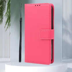 Leather Flip Wallet Phone Back Cover - Galaxy A20s (Rose red)
