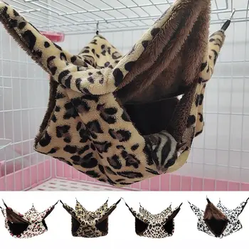 Hammock For Rats Double Thick Plush Warm Bed For Hamster House Nest Sleeping Bag Hanging Tree Beds Pet Rat Squirrel Hamster Nest 1
