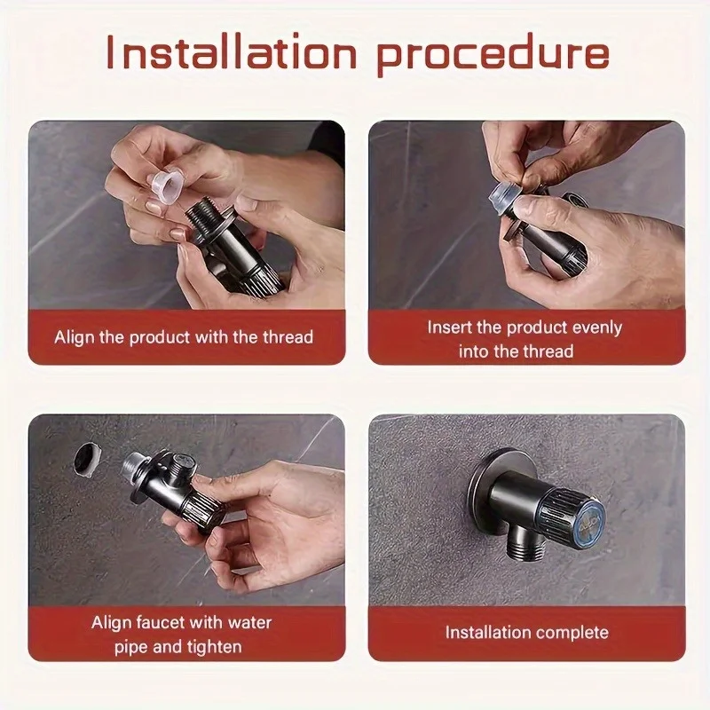 50pcs Faucet Gaskets -Leak-Proof Sealing Rings for Kitchen & Bathroom Taps, No Battery Needed, Compatible with Standard European