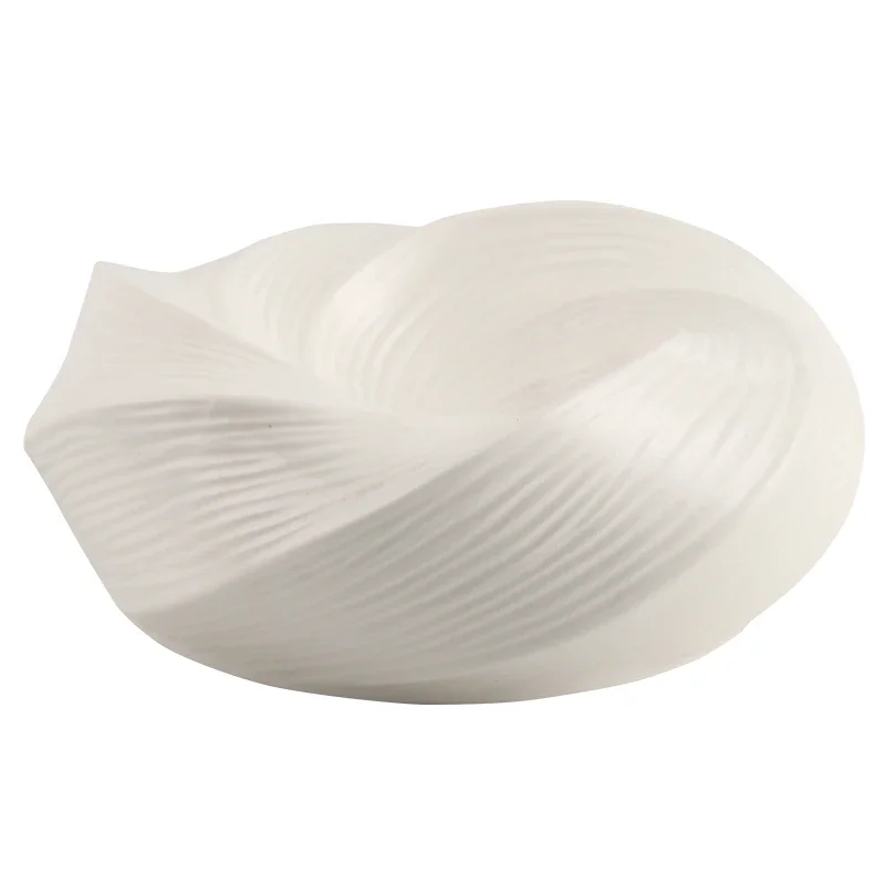 10 Inches Dinner Plate White Personalized Shaped Irregular Disc Ceramic Cold Dishes Plates Hotel Ambiance Distinctive Tableware