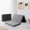 Hcore Folding Mattress, 4 Inch Foldable Memory Foam Mattress with Bag, Portable Mattress Topper for Floor, Camping, Guest 1