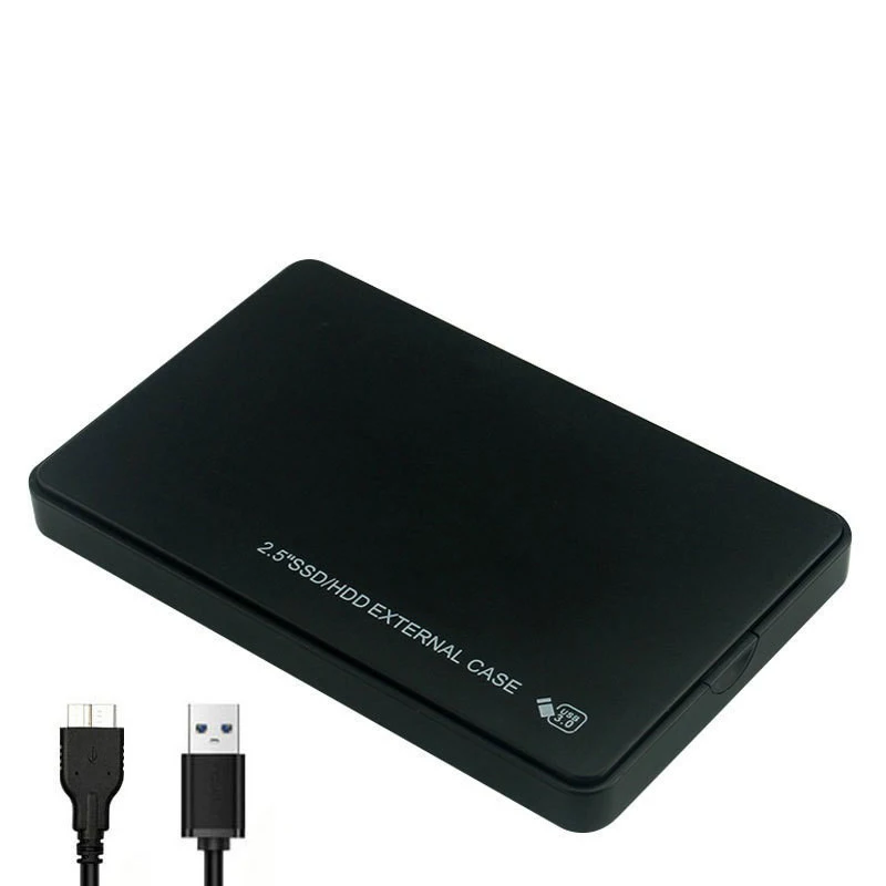 2.5 Inch USB 3.0 Hard Drive Case SATA HDD SSD Enclosure External Hard Drive Disk Box for PC Laptop Smartphone