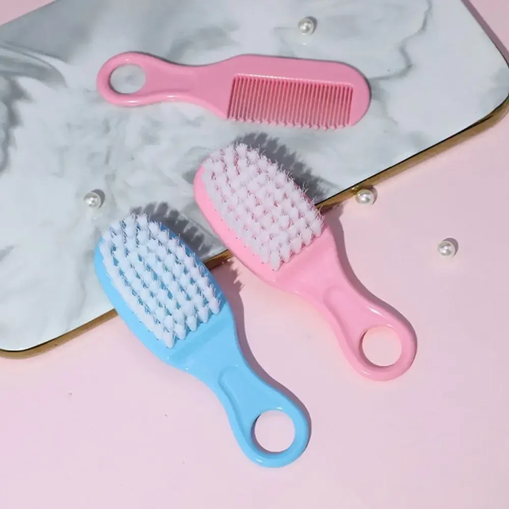 Durable Baby Care Tool Soft Dirt Removing Comb Safety Hair Cleaning Brush Massage Brush Infant Comb Baby Bath