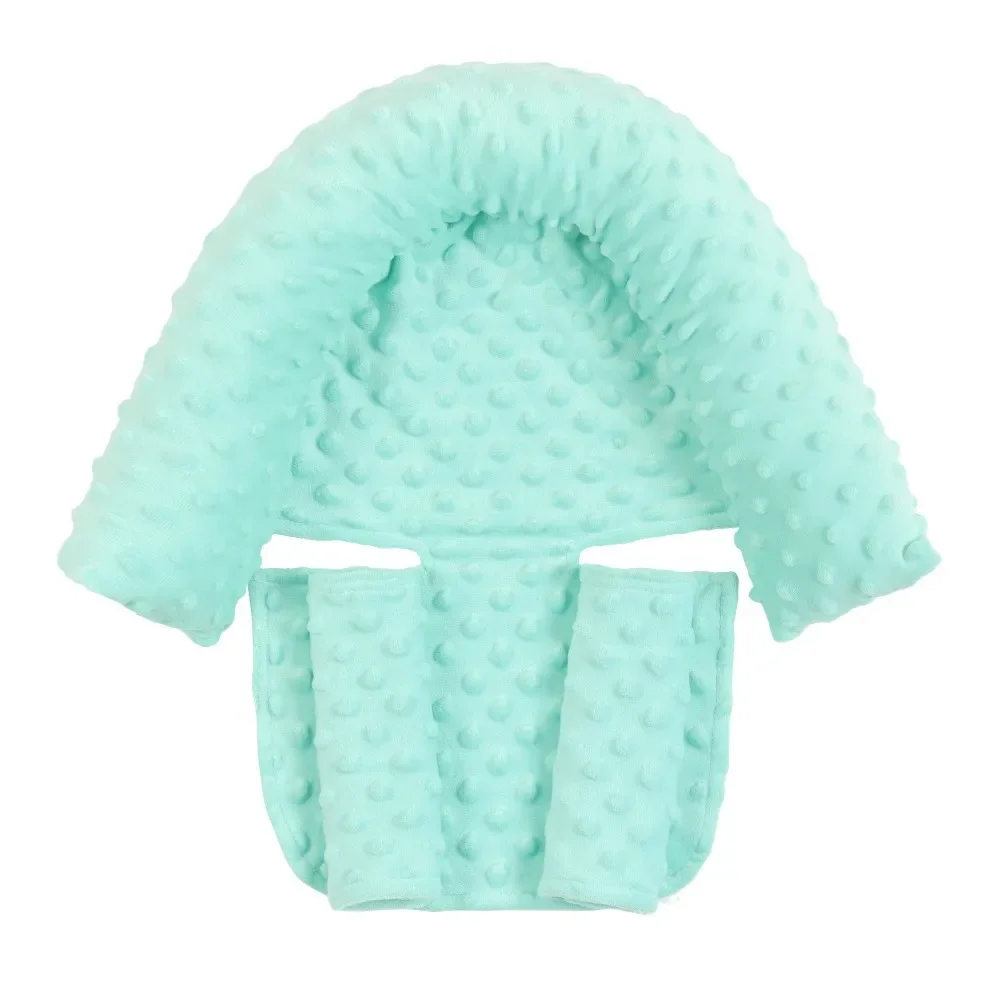 Baby Car Safety Soft Sleeping Head Support Pillow with Matching Seat Belt Strap Covers Baby Carseat Neck Protection Headrest 2
