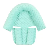 Baby Car Safety Soft Sleeping Head Support Pillow with Matching Seat Belt Strap Covers Baby Carseat Neck Protection Headrest 2
