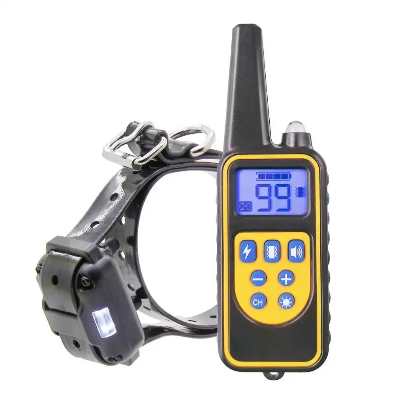

Rechargeable Waterproof Electric Dog Training Collar With LCD Display