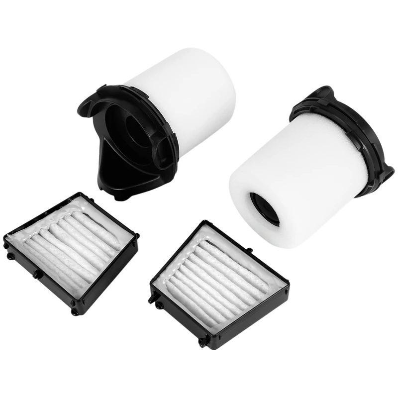 Eas-Filtri Di Ricambio Per Shark Flex Duoclean Vacuum Hv390,Hv391,Hv392,2 Filtri Hepa + 2 Filtri In Schiuma + 2 Filtri Pre-Motore