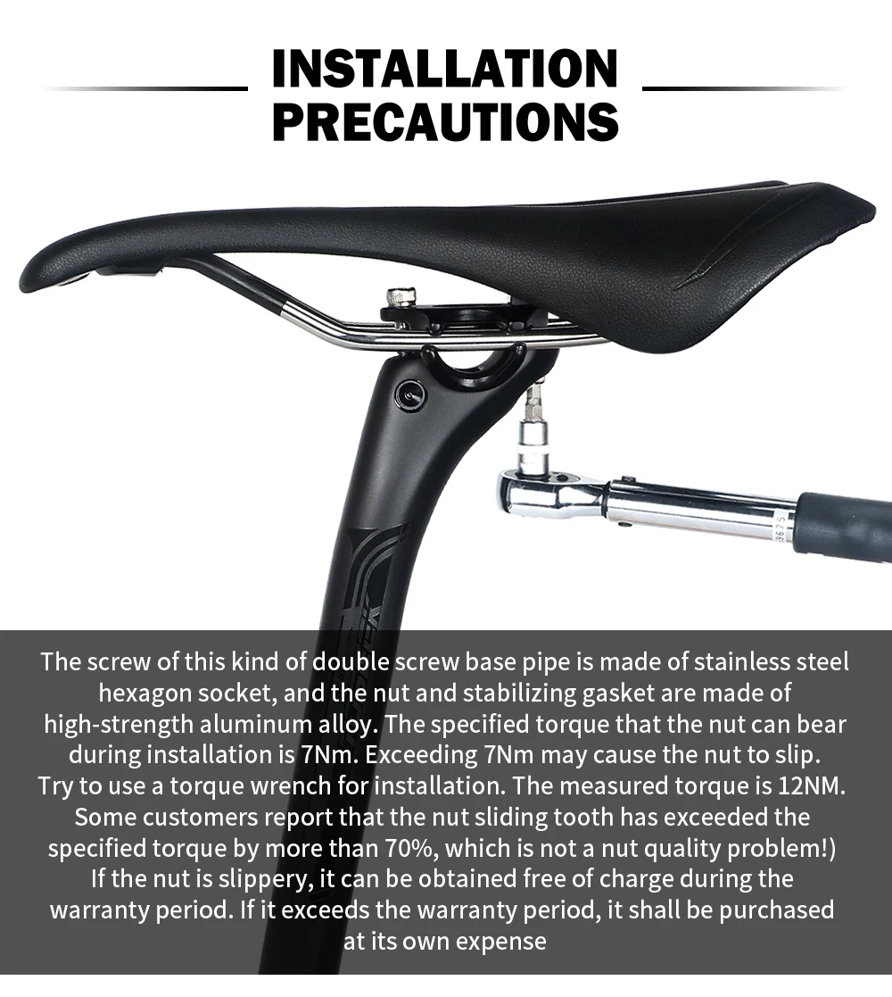 TOSEEK Carbon Sattelstütze 27,2 31,6mm Länge 400mm Mattschwarz MTB Rennrad Sattelstütze Sitzrohr Fahrrad Teile MTB Carbon Kanu – Detail 13