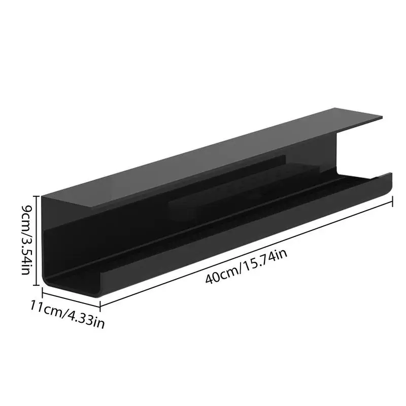 Double-Sided Adhesive Cable Management Tray Office Wire Organizer Holder Cord Management Under Desk Cable Rack Flame Retardant 6
