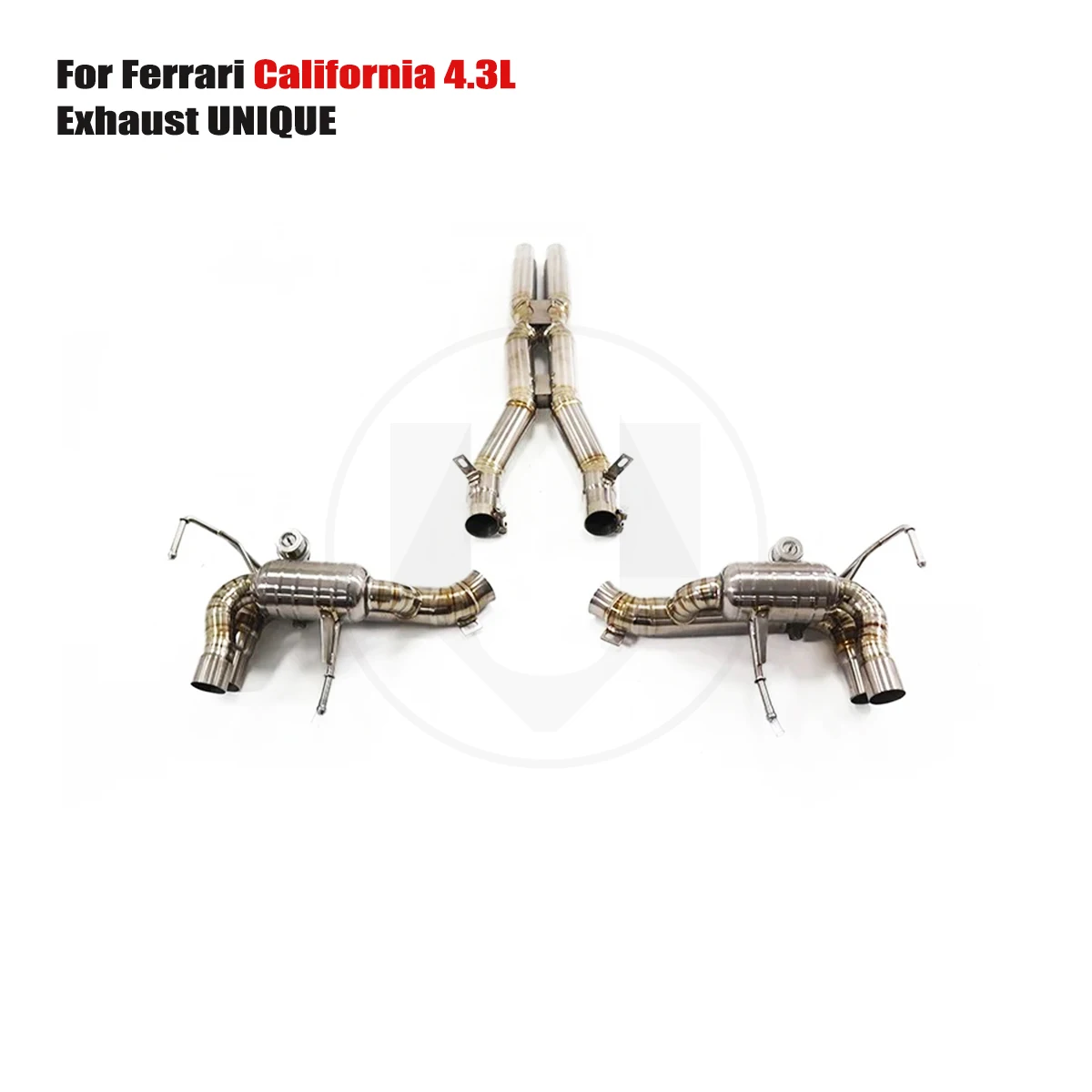 

UNIQUE For Ferrari California 4.3L performance valve titanium exhaust system TC4 titanium alloy exhaust muffler