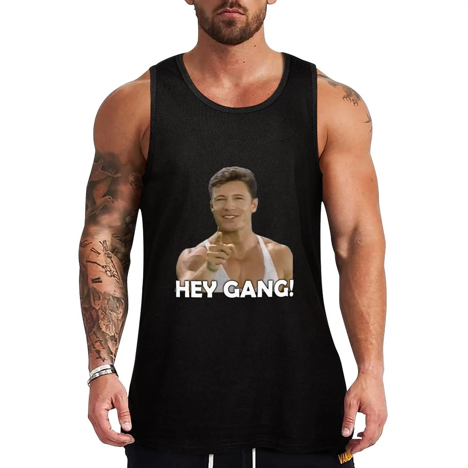 

New 8 Minute Abs Guy Tank Top Men's fitness t-shirt gym shirt men Men's summer clothes Men's sleeveless t-shirt