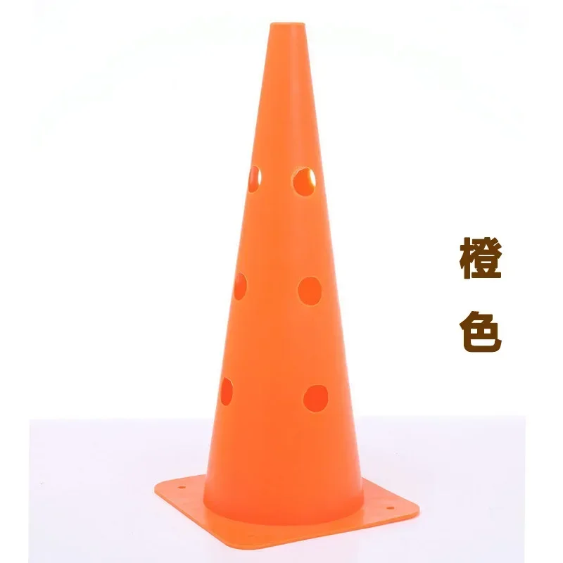 thumbnail image 1 of Obstáculos cortavientos para entrenamiento de fútbol, letrero de vallas, tubo de bloqueo de carretera, cono triangular, letrero de baloncesto de 48 cm con orificio, barril para letrero, 1 of 5