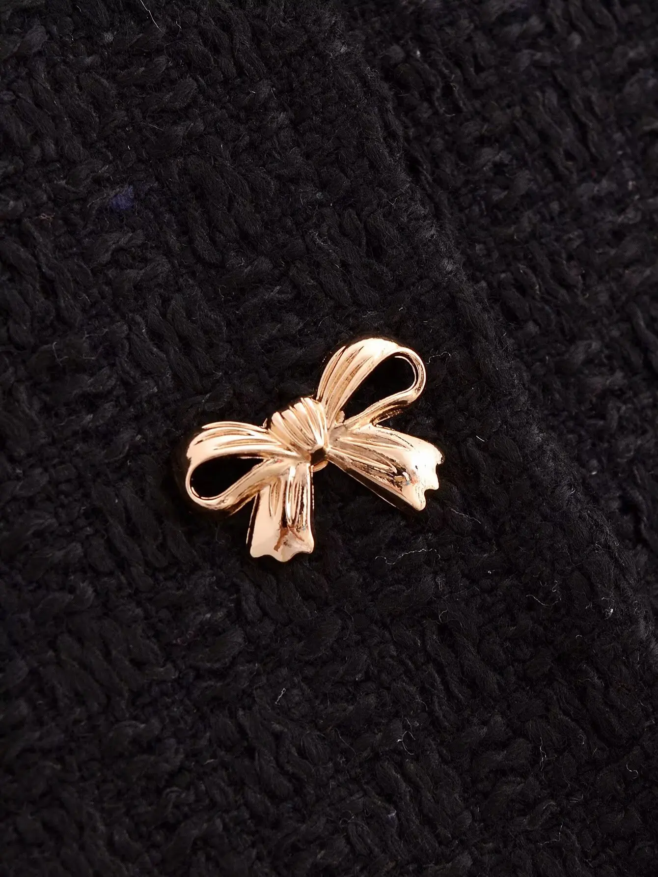 Blazers Women's Jacket Coat 2024 With Pockets Elegant Fashion Solid inszart Black Outwear Bow Button Jackets Jaquetass Femininas