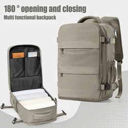Compact Travel Backpack 40x20x25 Cabin Bag for Men and Women: Versatile, Lightweight, Leisure, and Laptop Friendly (Grey Brown)