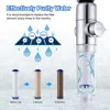 10Pcs Replacement Shower Filter Cartridge shower water filter Remove Chlorine/Fluoride/Hard Water for Most Hand Held Shower head 3