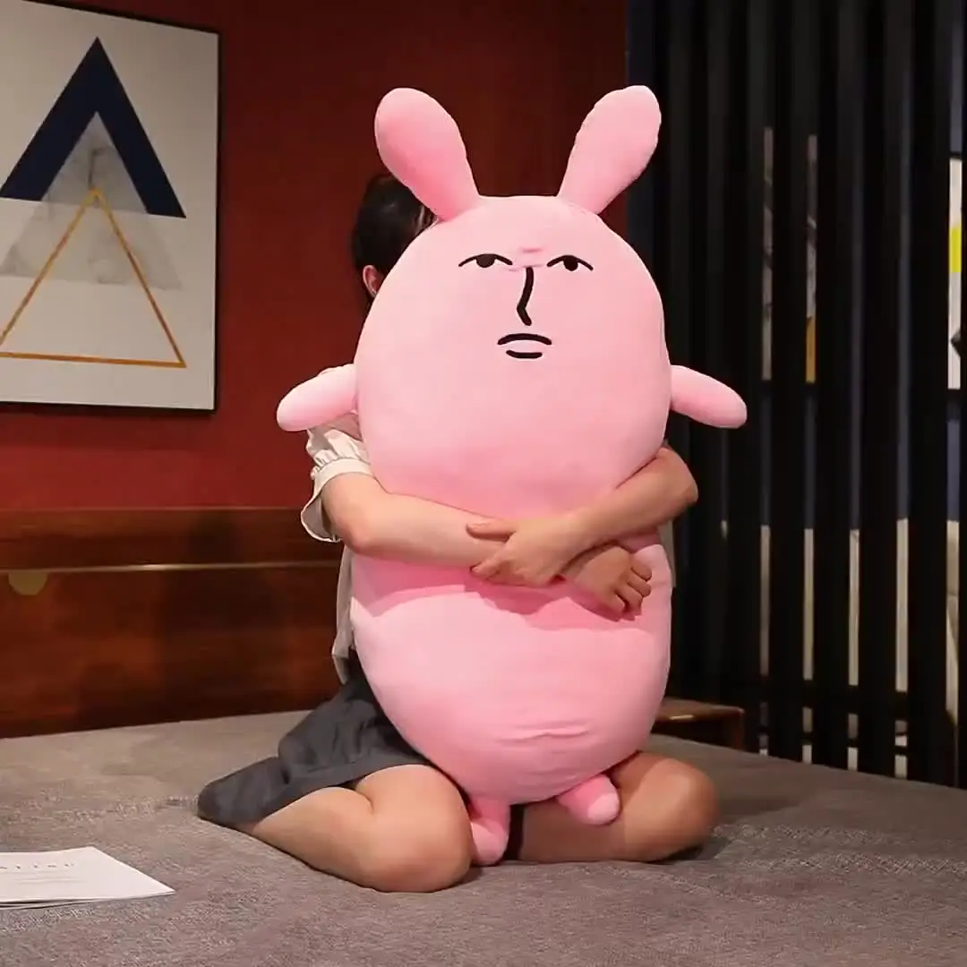 うさぎのぬいぐるみ,長くてかわいい動物の枕,創造的なピンクのウサギの
