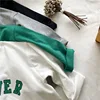 Spring Autumn Korean Baby Boys Shirts Letter Loose Versatile Basic Toddler Boys Tops Crew Neck Casual Sports Children Boy Shirts 6