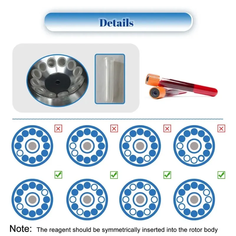 80-2B Tabletop Laboratory Centrifuge Machine Low Speed Centrifuga for Medical Use with 12x 20ml Rotor