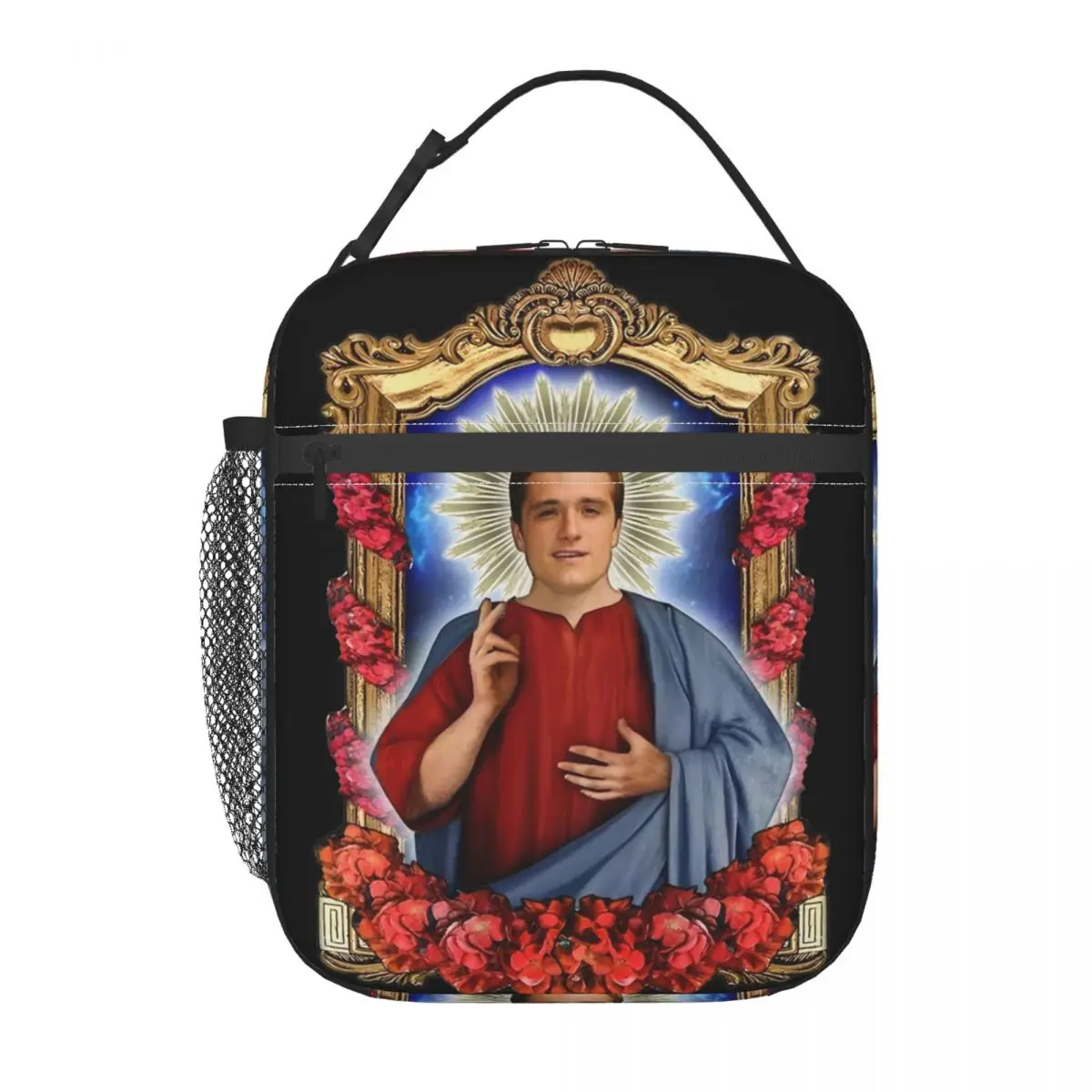 

Saint Josh Hutcherson Thermal Insulated Lunch Bags School Funny Reusable Lunch Container Thermal Cooler Food Box