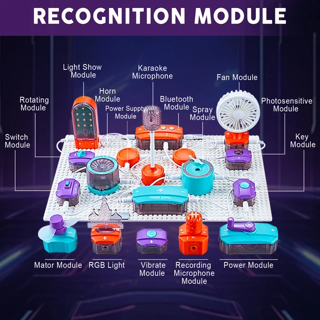 Science Circuit for Kids - DIY Electronics Exploration Kit with 150+ Physics Projects