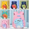 Cartoon Dinosaur Kindergarten Backpack Adjustable Waterproof Student Schoolbag Reflective Large Capacity Children School Bag 1