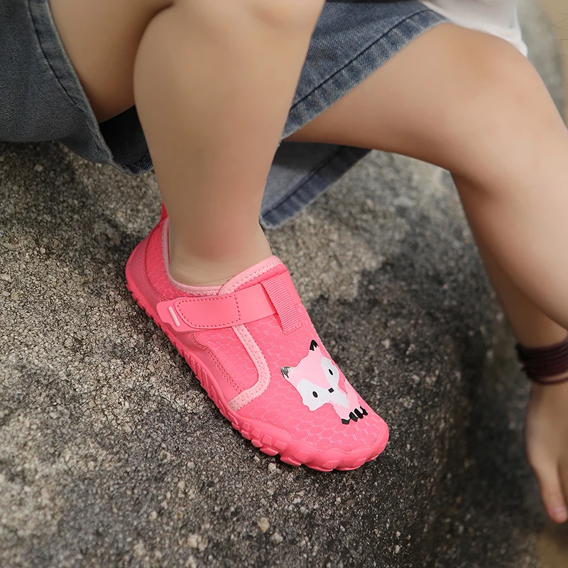 KID Summer Soft Soled Barefoot Wading Shoes Parent-Child Vacation Beach Swimming Shoes Student Quick Drying Aqua 28-37#