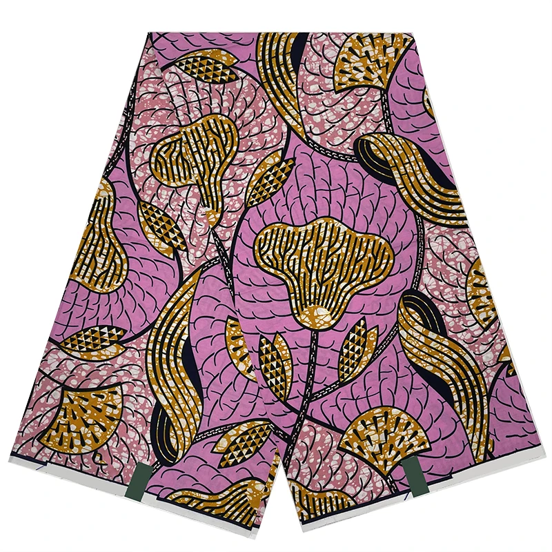 

High Quality Guaranteed Veritable Original African Real Wax Fabric 100% Cotton Soft Batik Pagne Ankara Wax Prints Fabrics TN1102