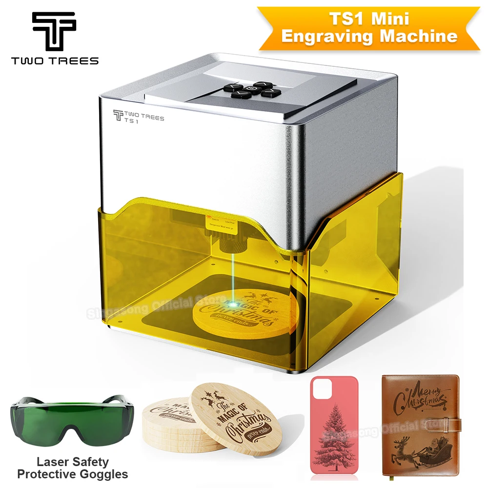 Twotrees TS1 grabador láser 3000mw versión mejorada Bluetooth Mini máquina de marcado de grabado láser marca máquinas de carpintería
