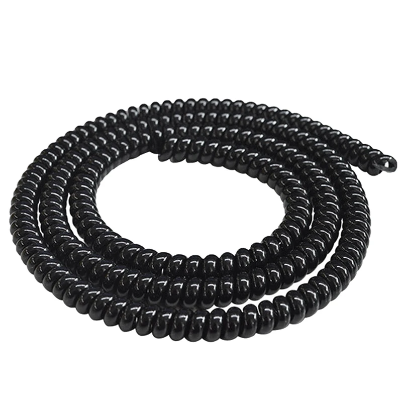 

6 PC 1M E-Bike Cable Pipe Protection Spiral Wrap Winding Cable Wire Protector Cover Tube Black TPU For Scooter Motorcycle