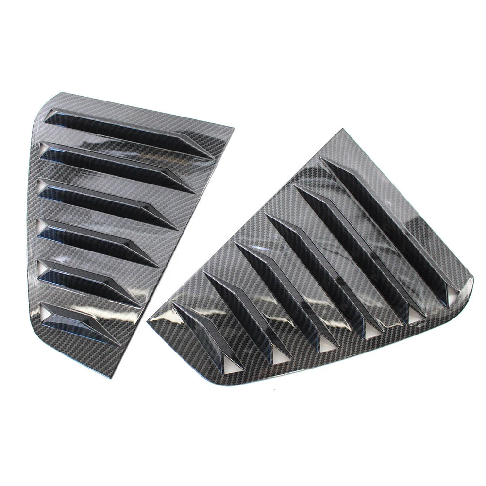 

Модернизируйте внешний вид вашего автомобиля с помощью углеродного волокна, автомобильная задняя Боковая дверь, стеклянные жалюзи затвора, превосходный материал!