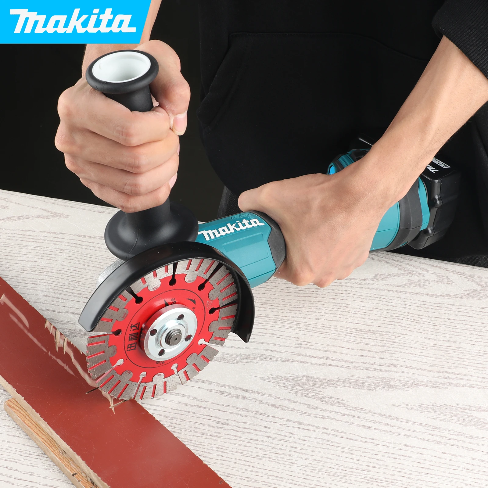 Makita18V electric tool DGA404 cordless grinder electric tool angle grinder brushless sanding machine trimming machine