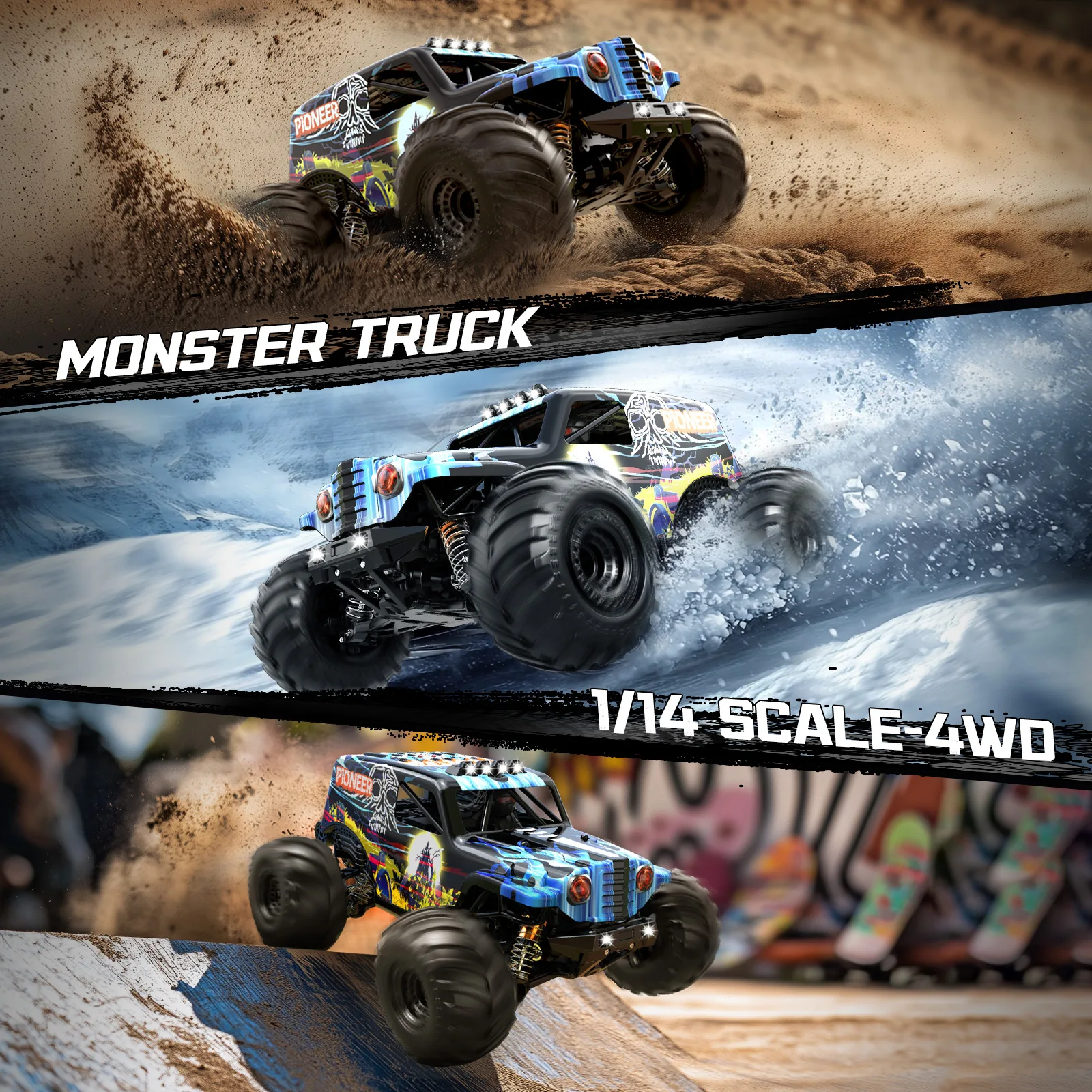 Cirmine 14412 RC Car for Adults And Boys, 1:14 Brushless Oil