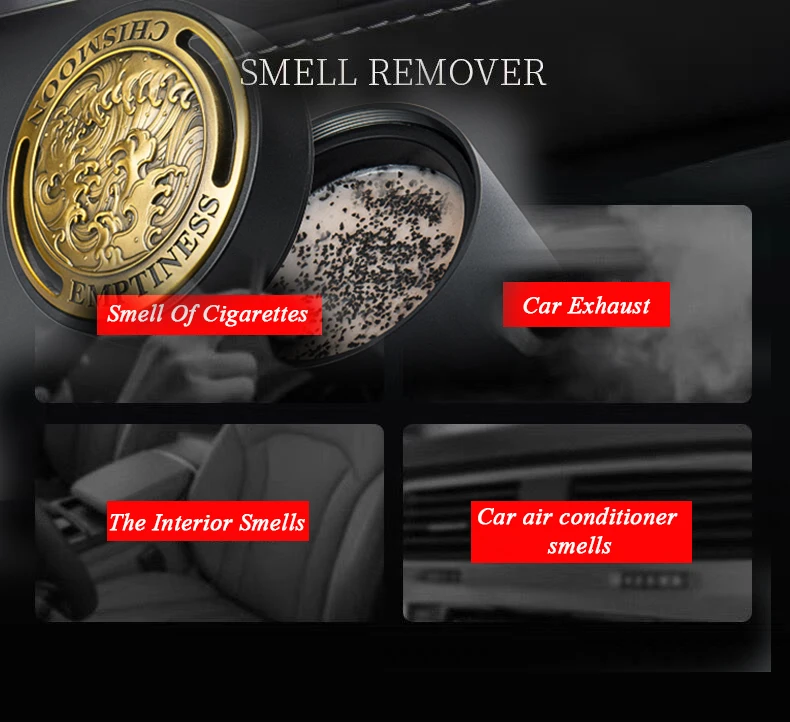 2026 Vintage Pattern Grave Luxury Design Car Fragrance Retro Style Auto Car Air Freshener Strong Smell Car Perfume Decoration 3